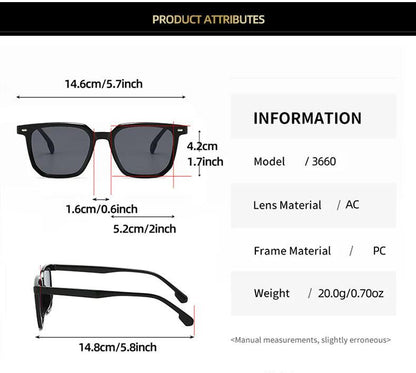 2024 Fashion New Sunglasses Men High Quality Retro Square Sunglasses Women Retro Sunglasses Women Classic Oculos De Sol Feminino - Durage Collection