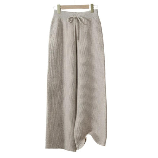 Cashmere Wide Leg Trousers - Durage Collection