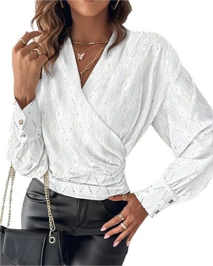 Elegant Solid White Office Top - Durage Collection