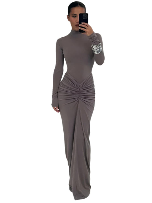 Pleated Maxi Dress - Durage Collection