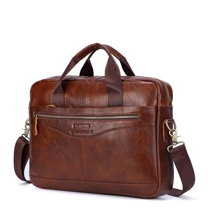 Genuine Leather Men's Crossbody Shoulder Bag - Durage Collection