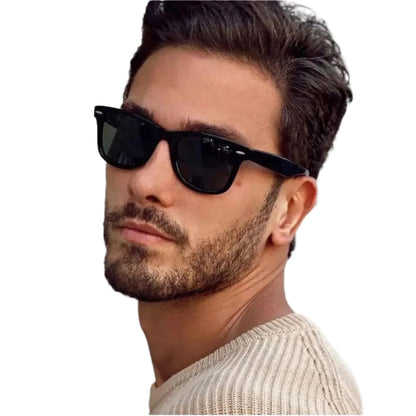 Classic Square Polarized Sunglasses Men Women Retro Black Sun Glasses Male Female Fashion Summer Anti Glare Driving Shades - Durage Collection