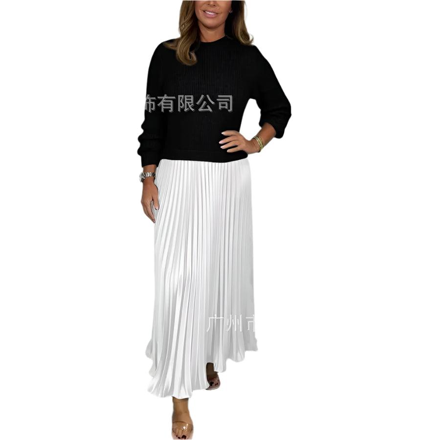 Luxe Knit Pleated Maxi Dress - Durage Collection