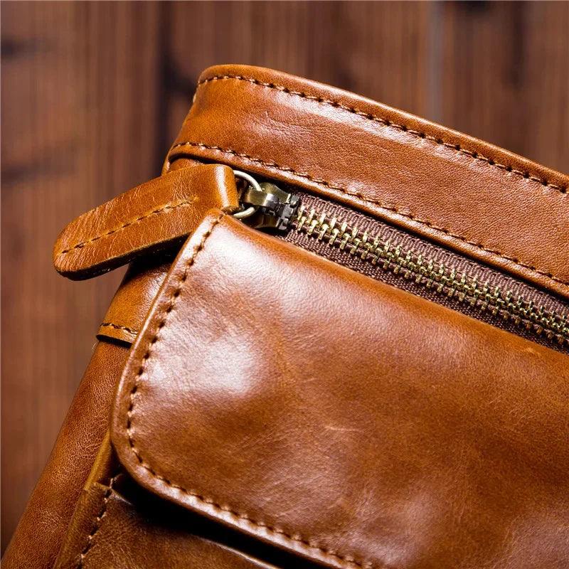 Vintage Leather Men's Crossbody Bag - Durage Collection