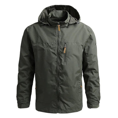 Windbreaker Men Tactical Jacket Waterproof Outdoor Hooded Coat - Durage Collection