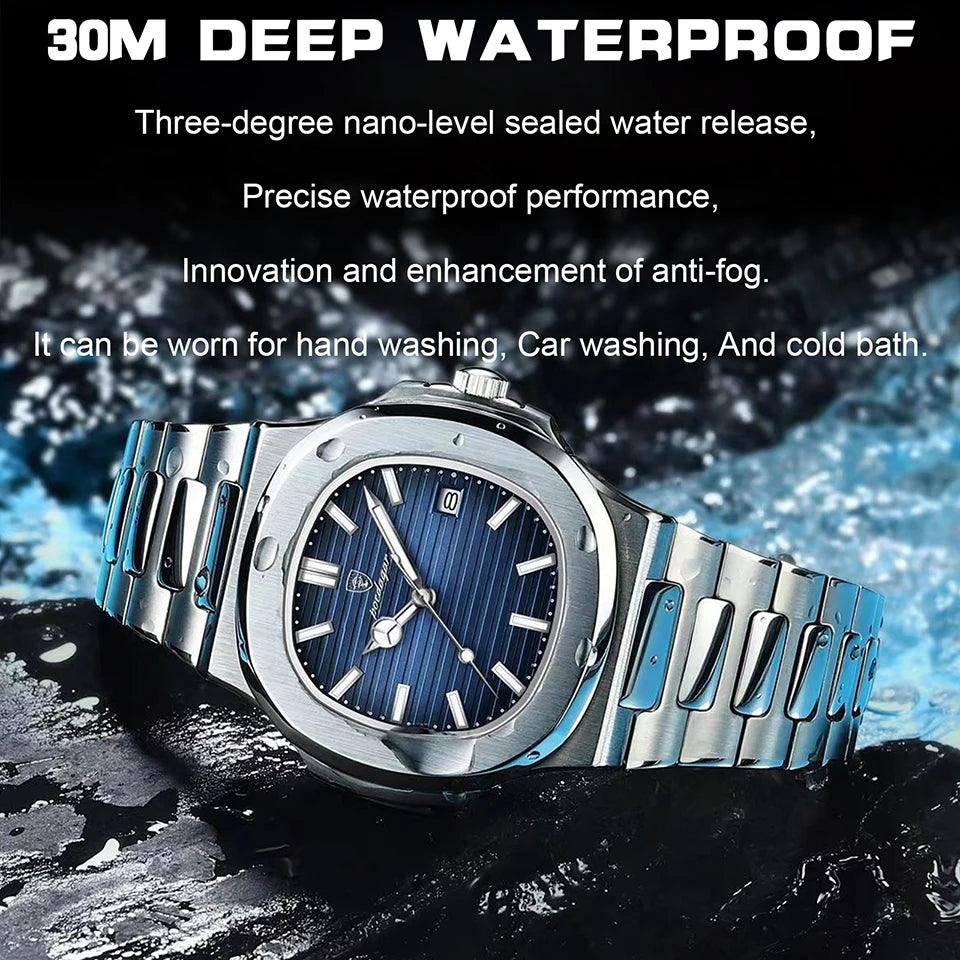 Luxury Watch Business Waterproof Male Clock Luminous Date - Durage Collection