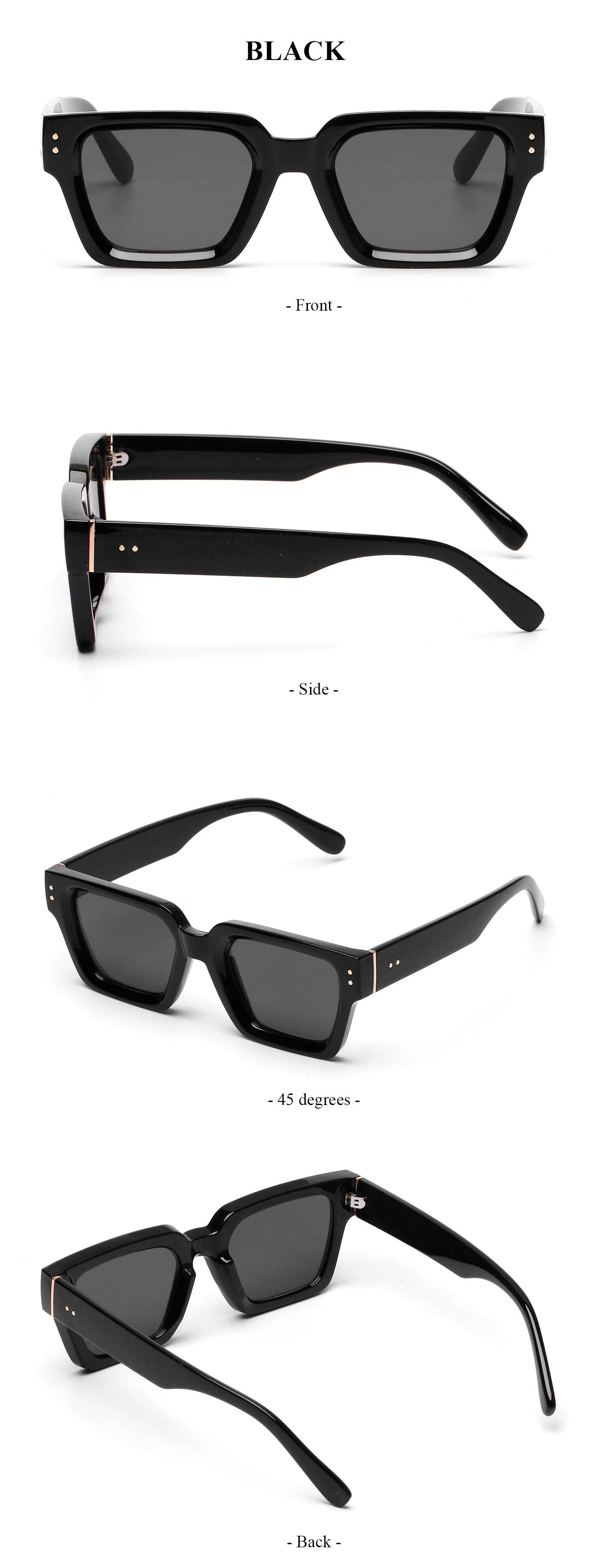 Ruiao 2024 Whole Luxury Premium Shades Designer Black Brand Sunglasses Mens Square Sun Glasses For Women - Durage Collection