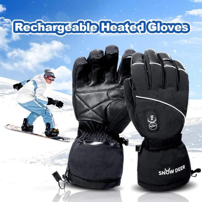 Winter Thermal Electric Heated Skiing Gloves Warm Men Women Touch Screen Rechargable Electric Heating Gloves Motorcycle 2022 - Durage Collection