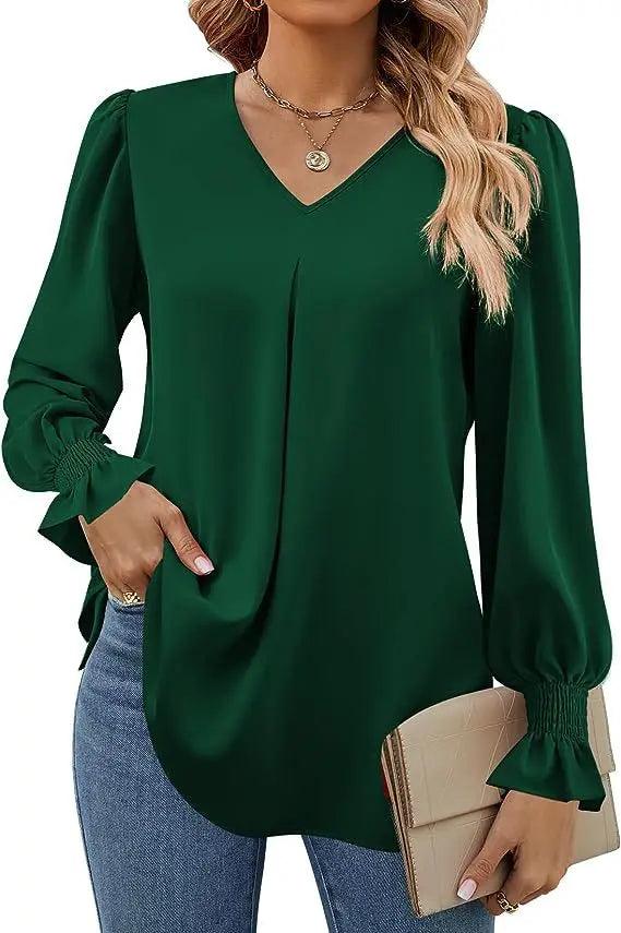 Chiffon Pullover Blouse - Durage Collection