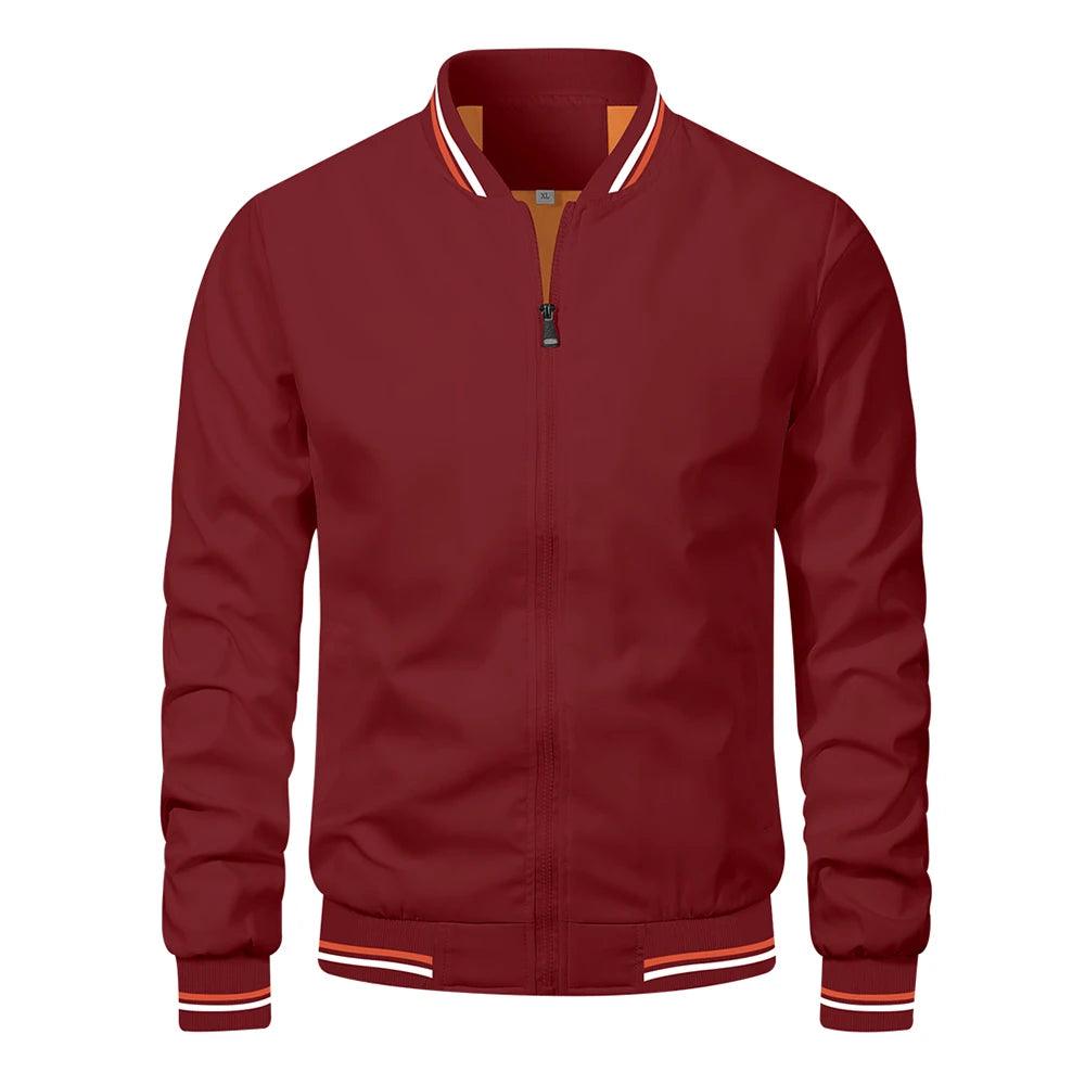 Fashion Autumn Jackets for Men Solid Color Casual Baseball Mens - Durage Collection