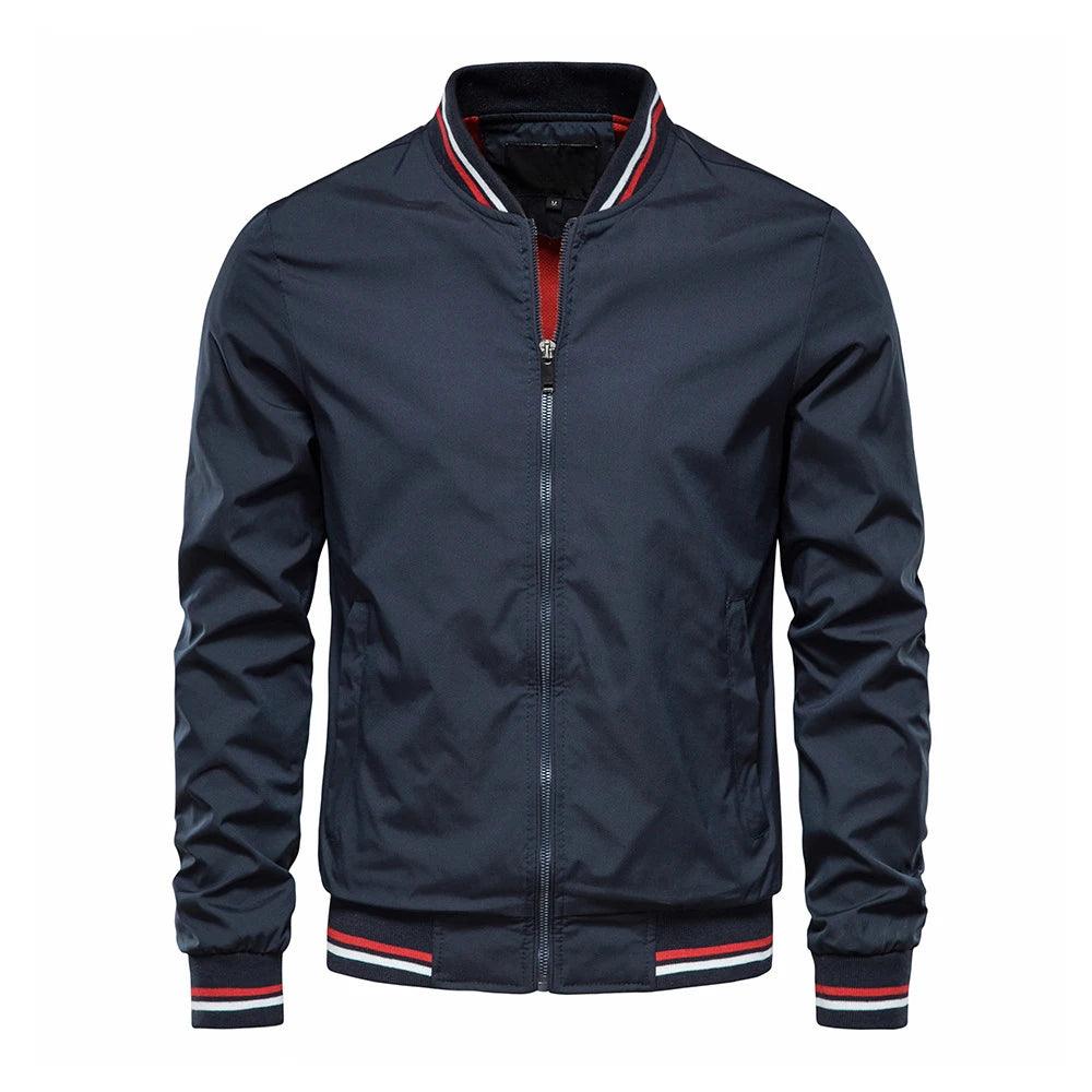 Fashion Autumn Jackets for Men Solid Color Casual Baseball Mens - Durage Collection