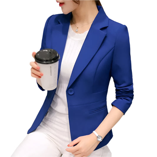 Women's Blazer 2022 Red Long Sleeve Blazers Pockets Jackets Coat Slim Office Lady Jacket Female Tops Suit Blazer Femme Jackets - Durage Collection