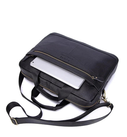 Genuine Leather Men's Crossbody Shoulder Bag - Durage Collection