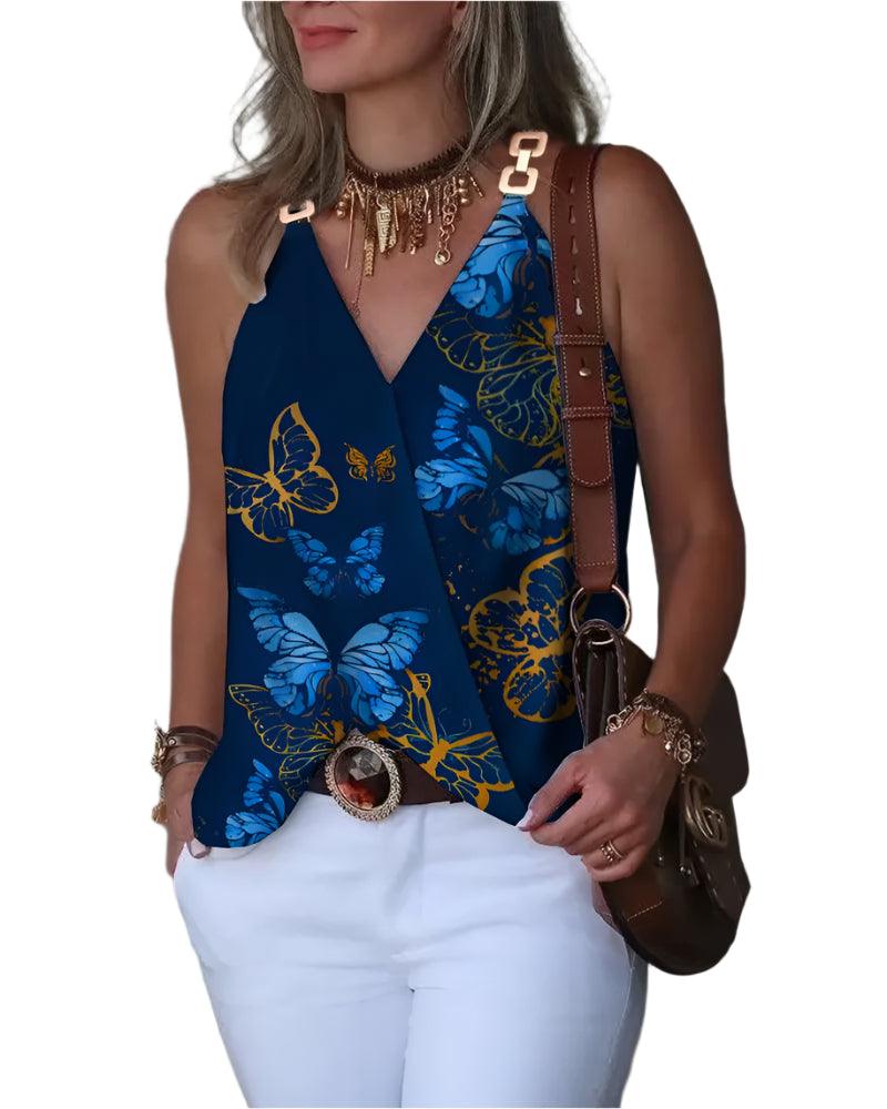 Sleeveless Summer Blouse - Durage Collection