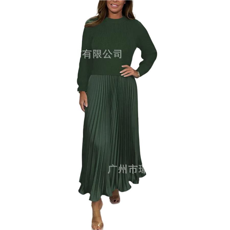 Luxe Knit Pleated Maxi Dress - Durage Collection