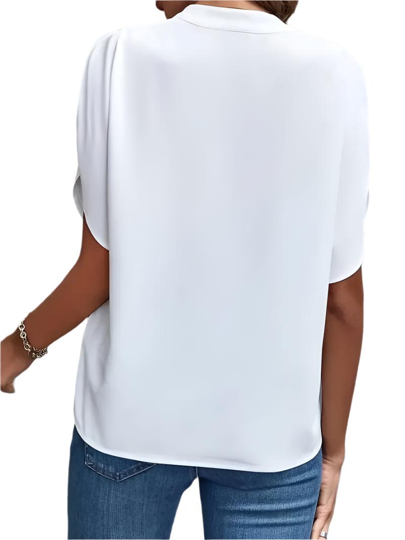 V-Neck Loose Blouse - Durage Collection