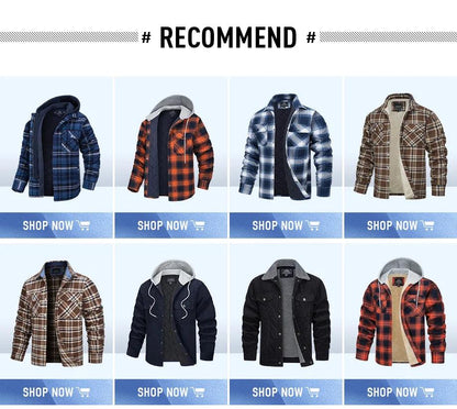 TACVASEN Oversize Lightweight Shirt Jacket Button Down Cotton Plaid Shirts Mens Long Sleeve Streetwear Flannel Shirts W/ Pockets - Durage Collection