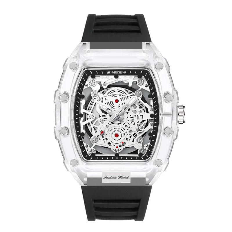 UTHAI BK134 Personalized Transparent Hollow Barrel Quartz Watch - Durage Collection