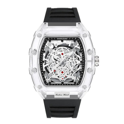 UTHAI BK134 Personalized Transparent Hollow Barrel Quartz Watch - Durage Collection