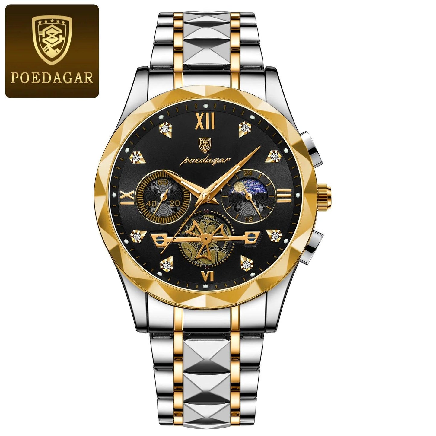 Luxury Man Wristwatch Waterproof Luminous Chronograph Watch - Durage Collection