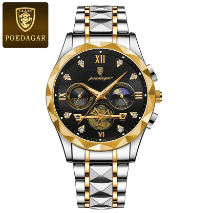 Luxury Man Wristwatch Waterproof Luminous Chronograph Watch - Durage Collection