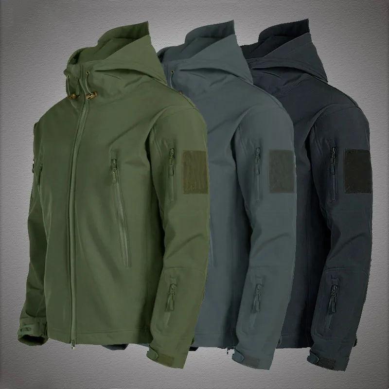 Military Shark Skin Soft Shell Jackets Men Tactical Windproof Waterproof - Durage Collection