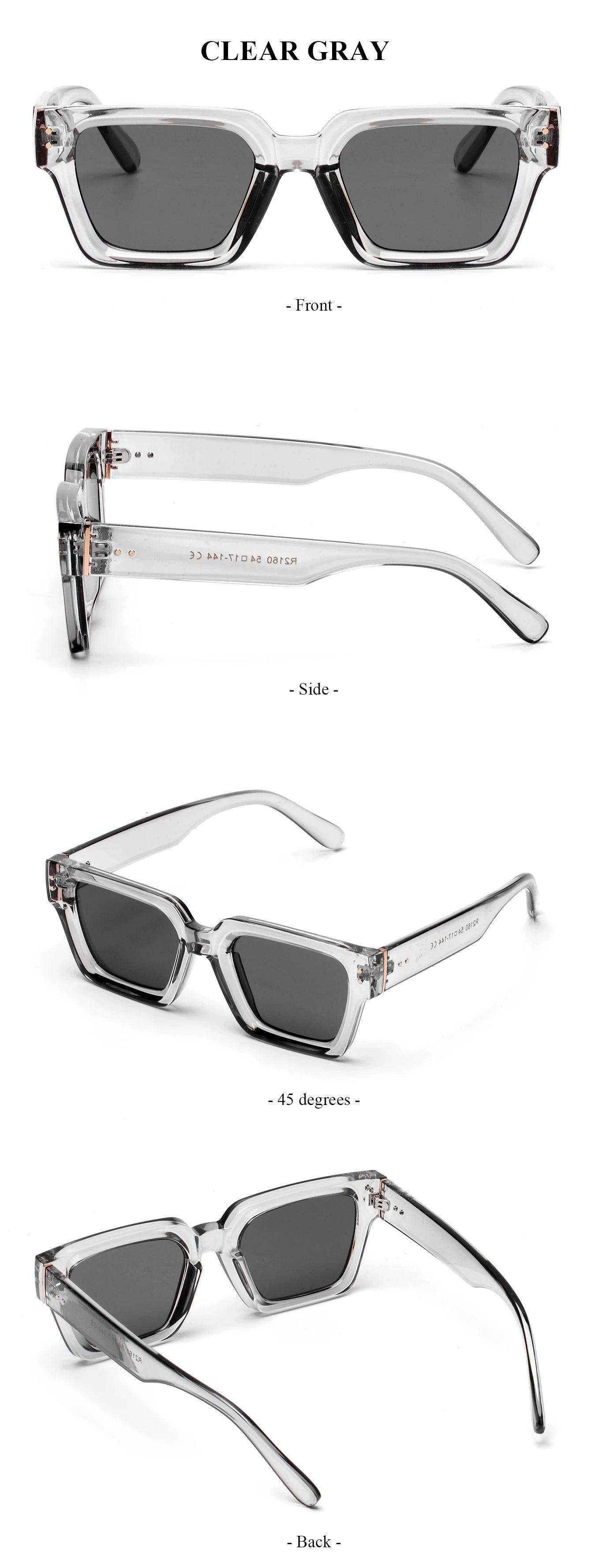 Ruiao 2024 Whole Luxury Premium Shades Designer Black Brand Sunglasses Mens Square Sun Glasses For Women - Durage Collection