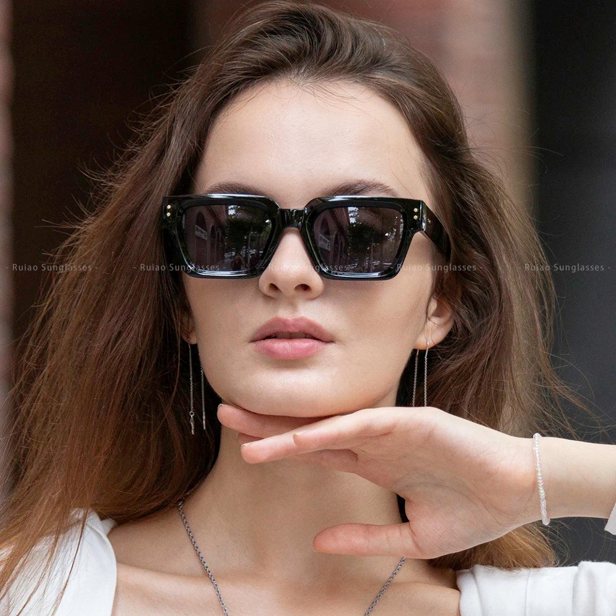 Ruiao 2024 Whole Luxury Premium Shades Designer Black Brand Sunglasses Mens Square Sun Glasses For Women - Durage Collection