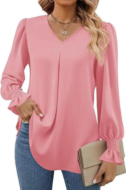 Chiffon Pullover Blouse - Durage Collection