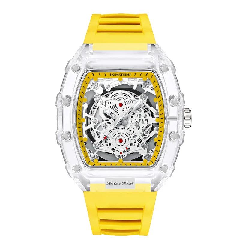 UTHAI BK134 Personalized Transparent Hollow Barrel Quartz Watch - Durage Collection