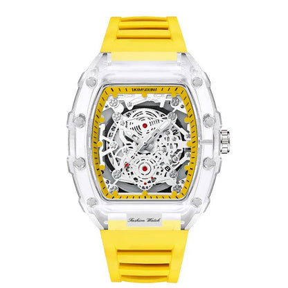 UTHAI BK134 Personalized Transparent Hollow Barrel Quartz Watch - Durage Collection