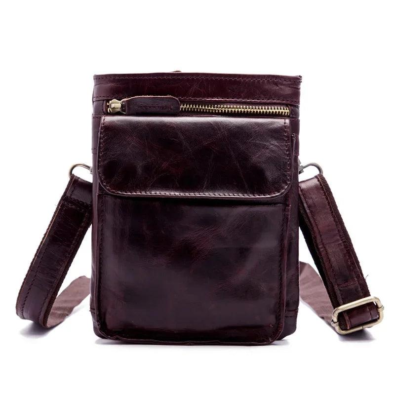 Vintage Leather Men's Crossbody Bag - Durage Collection