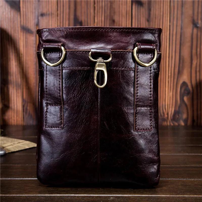 Vintage Leather Men's Crossbody Bag - Durage Collection