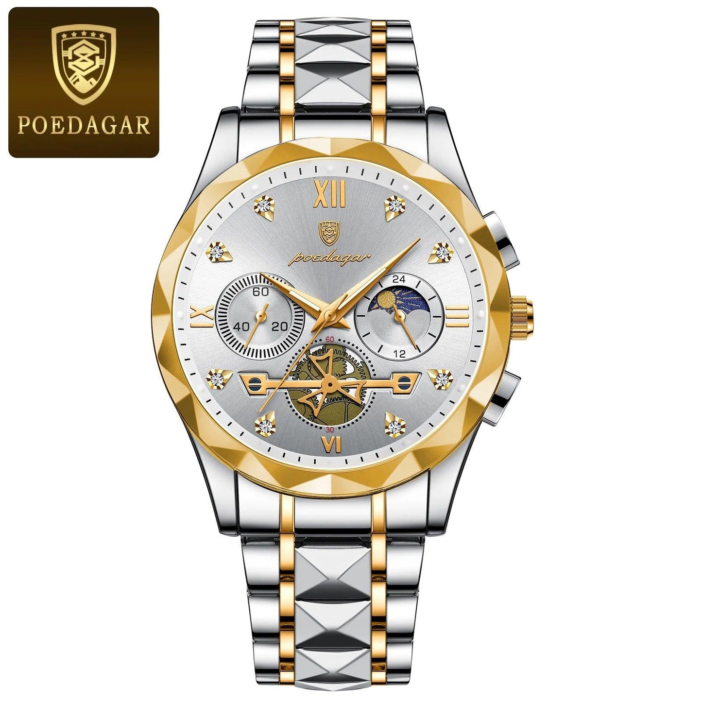 Luxury Man Wristwatch Waterproof Luminous Chronograph Watch - Durage Collection