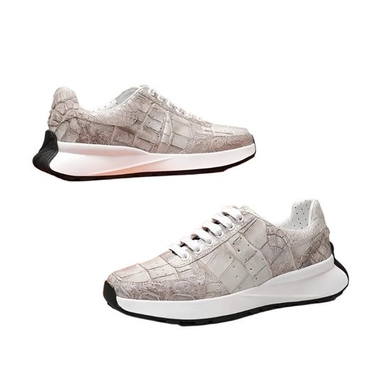 Men's Crocodile Leather Sneakers - Durage Collection