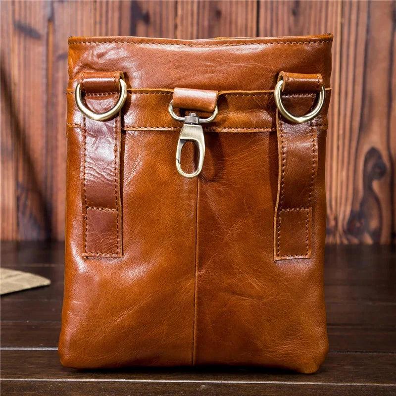 Vintage Leather Men's Crossbody Bag - Durage Collection