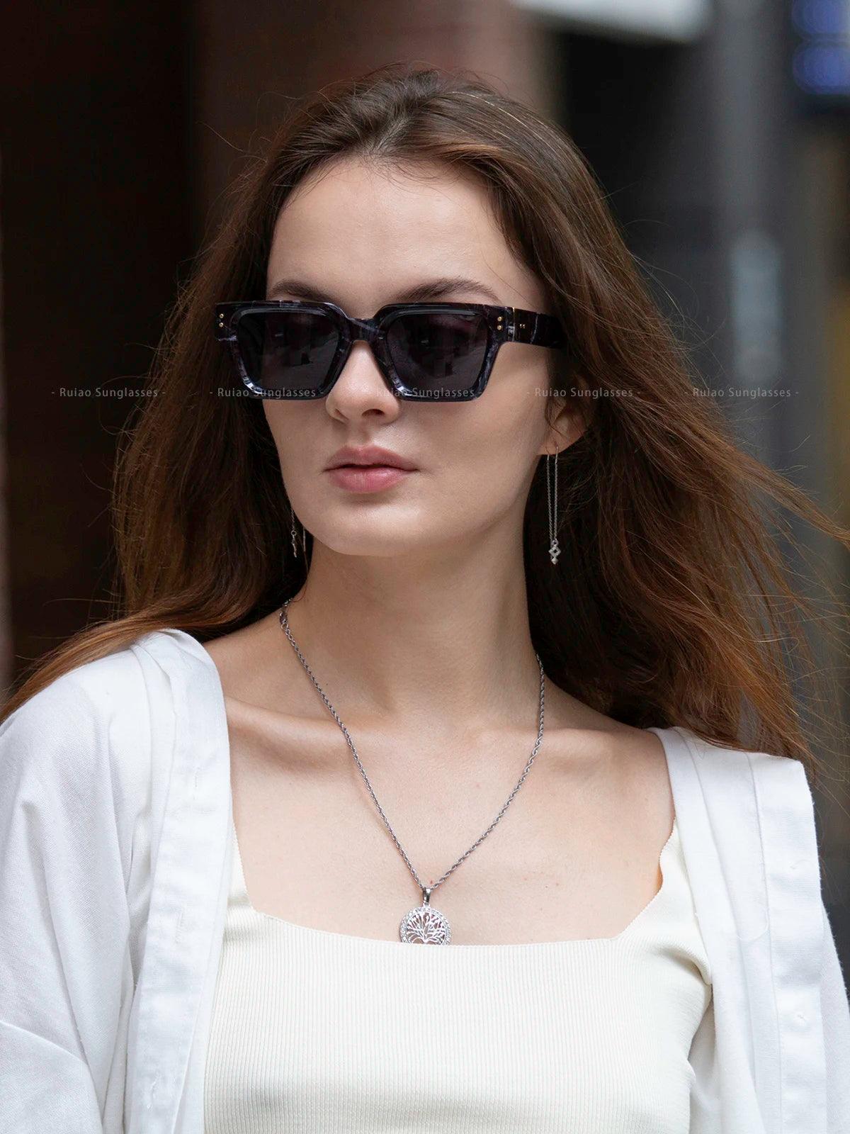 Ruiao 2024 Whole Luxury Premium Shades Designer Black Brand Sunglasses Mens Square Sun Glasses For Women - Durage Collection