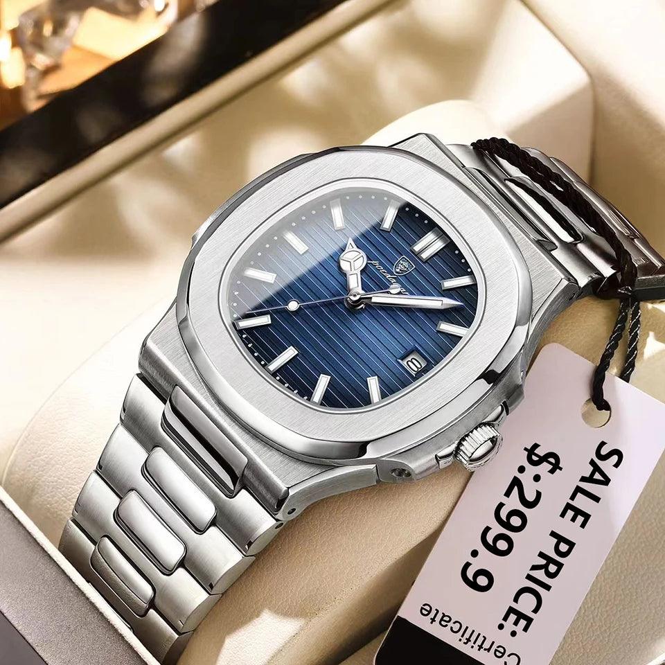 Luxury Watch Business Waterproof Male Clock Luminous Date - Durage Collection