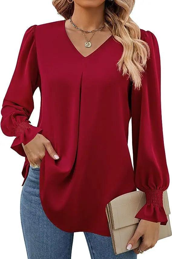 Chiffon Pullover Blouse - Durage Collection