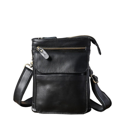 Vintage Leather Men's Crossbody Bag - Durage Collection