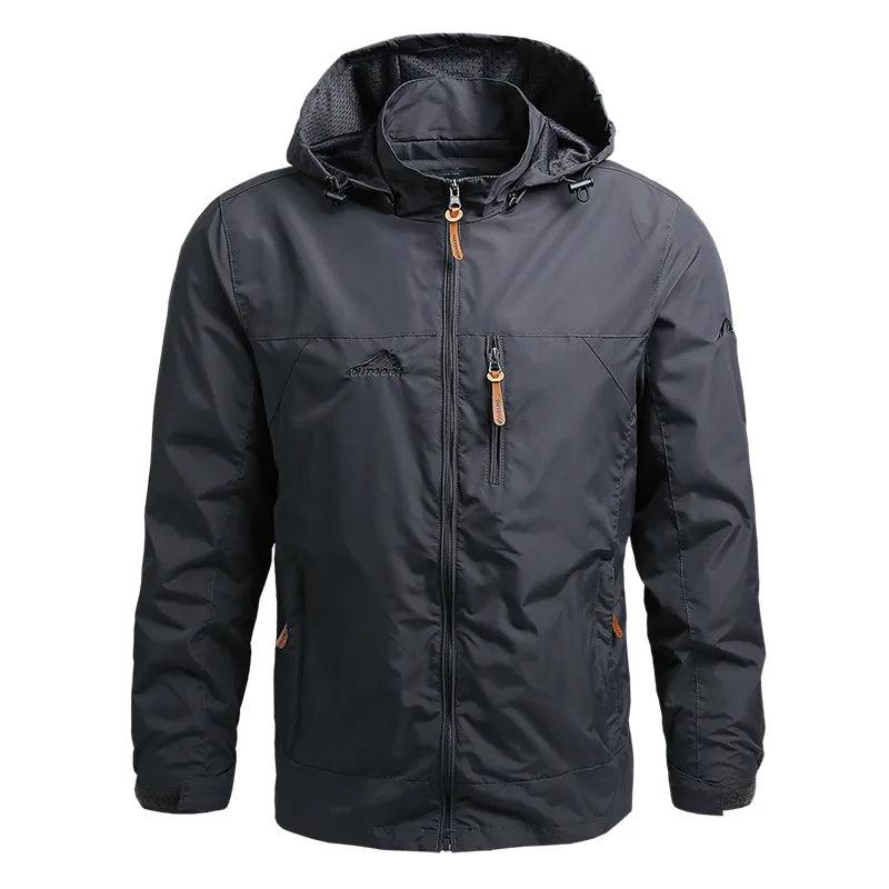 Windbreaker Men Tactical Jacket Waterproof Outdoor Hooded Coat - Durage Collection