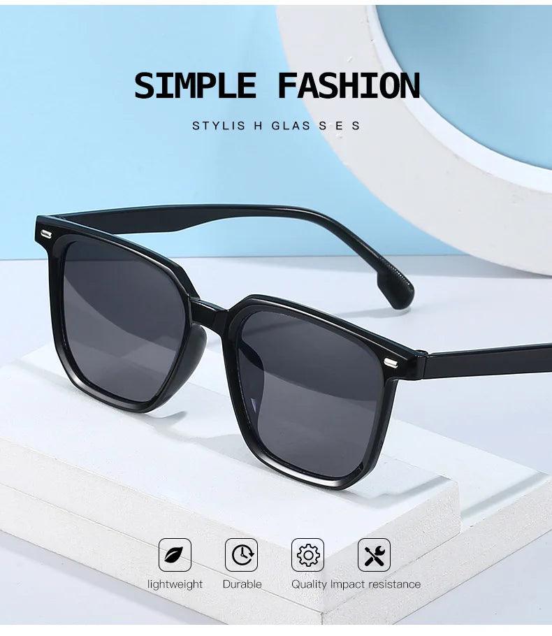 2024 Fashion New Sunglasses Men High Quality Retro Square Sunglasses Women Retro Sunglasses Women Classic Oculos De Sol Feminino - Durage Collection