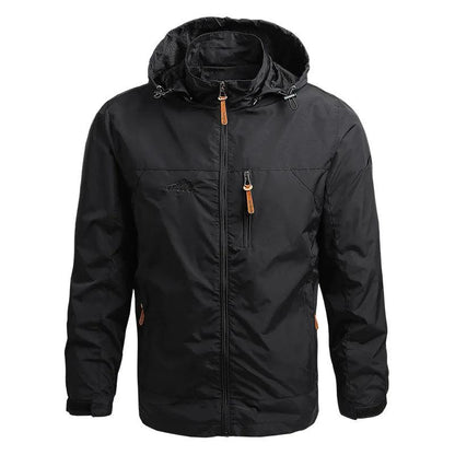 Windbreaker Men Tactical Jacket Waterproof Outdoor Hooded Coat - Durage Collection