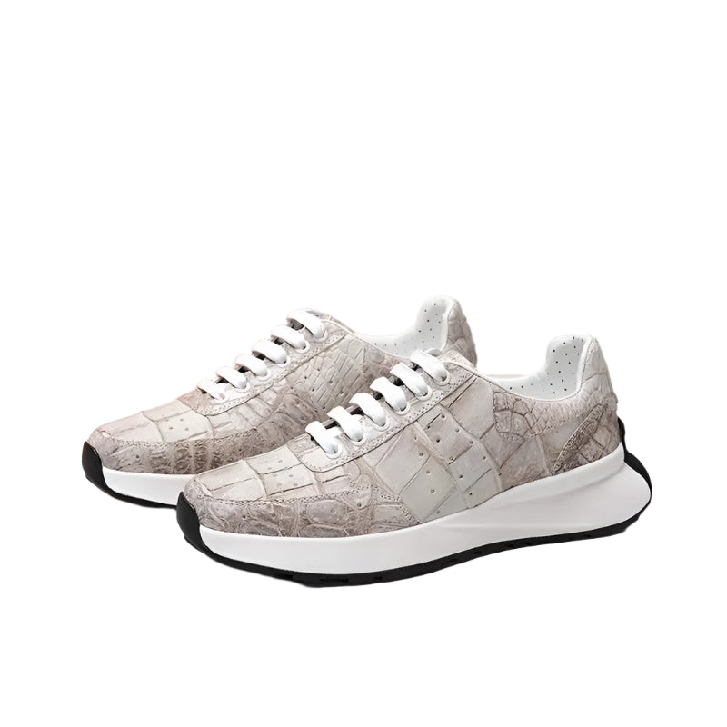 Men's Crocodile Leather Sneakers - Durage Collection