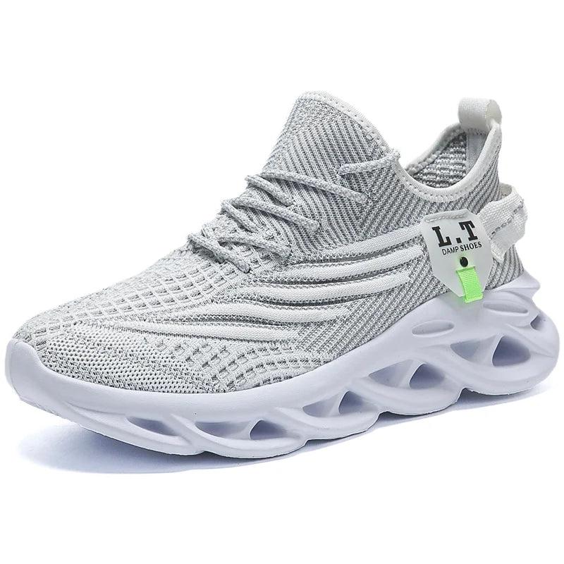 Black Running Jogging Shoes Casual Sneakers White Outdoor Breathable Mesh Shoes Men Light Shock-absorption Sports Shoes - Durage Collection