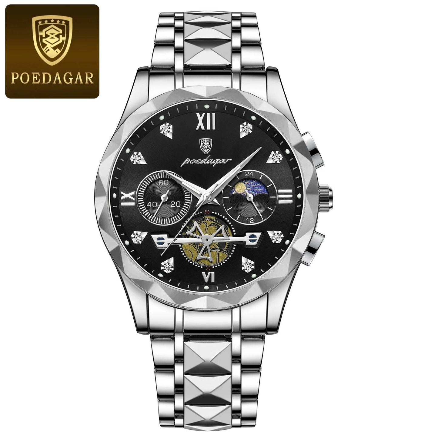 Luxury Man Wristwatch Waterproof Luminous Chronograph Watch - Durage Collection