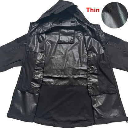 Military Shark Skin Soft Shell Jackets Men Tactical Windproof Waterproof - Durage Collection