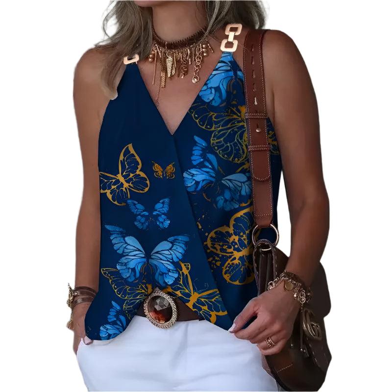 Sleeveless Summer Blouse - Durage Collection