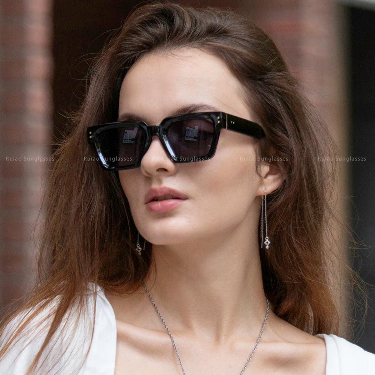 Ruiao 2024 Whole Luxury Premium Shades Designer Black Brand Sunglasses Mens Square Sun Glasses For Women - Durage Collection