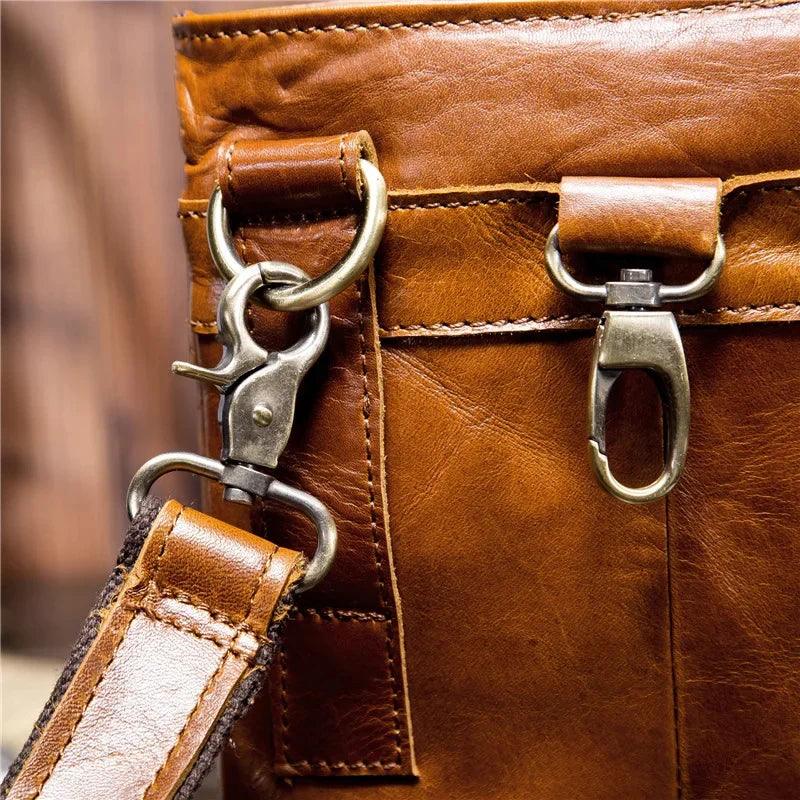 Vintage Leather Men's Crossbody Bag - Durage Collection